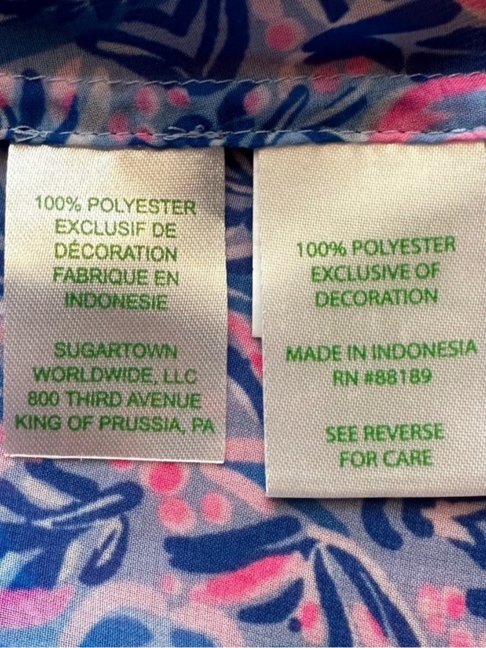 BNWT! Lilly Pulitzer Motley Cover-Up Blue Peri ‘Takin It Easy’ SZ. Med - Picture 5 of 5
